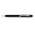 TOWNSEND BLACK LACQUER/RHODIUM PLATED BALLPOINT PEN